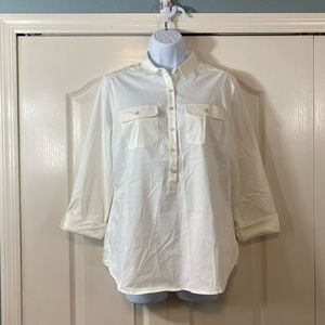 New York & Co 3/4 Button Down Blouse